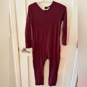 Smash + Tess Kids Long Sleeve One-Piece in Burgundy
